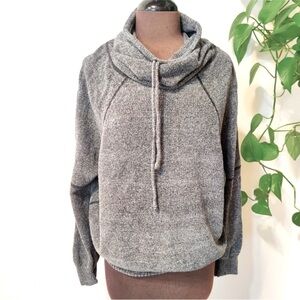 SOLD! PrAna Auberon Heathered Gray Funnel Neck Sweater Sz XS
